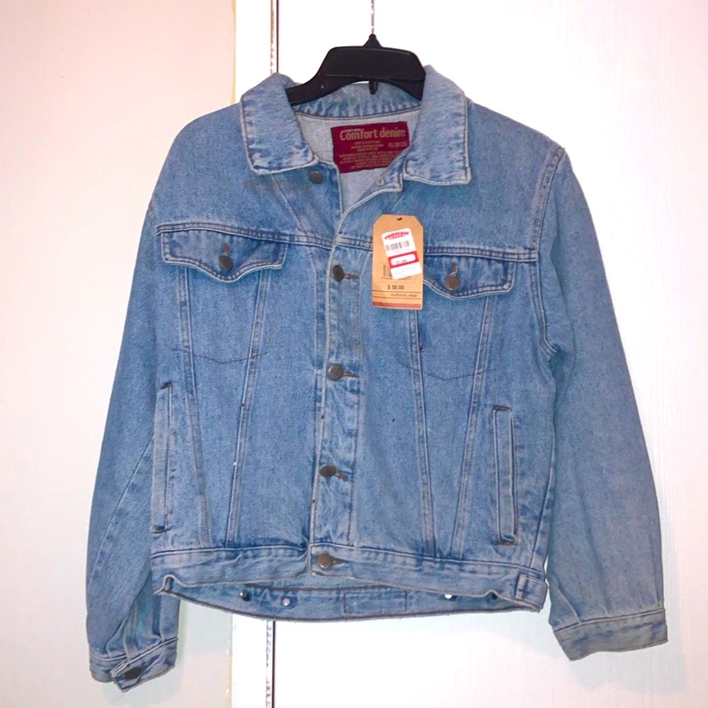 Comfort Denim Blue Jean Jacket Boys 18-20
